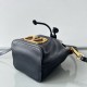 Fake Valentino VLogo Signature Mini Bucket Bag Black Calfskin Replica Replica Valentino VLogo Signature Mini Bucket Bag Black Calfskin