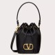 Fake Valentino VLogo Signature Mini Bucket Bag Black Calfskin Replica Replica Valentino VLogo Signature Mini Bucket Bag Black Calfskin
