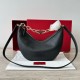 Replica Valentino VLogo Moon Small Hobo Bag with Chain Black Replica Valentino VLogo Moon Small Hobo Bag with Chain Black