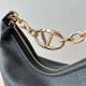 Replica Valentino VLogo Moon Small Hobo Bag with Chain Black Replica Valentino VLogo Moon Small Hobo Bag with Chain Black