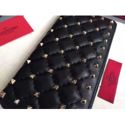 Replica Valentino Rockstud Spike Zip Wallet Noir Lambskin Replica Valentino Rockstud Spike Zip Wallet Noir Lambskin