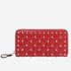 Replica Valentino Rockstud Spike Zip Wallet Red Lambskin Fake Valentino Rockstud Spike Zip Wallet Red Lambskin Replica
