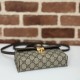 Replica Gucci 772314 Ophidia mini top handle bag GG Supreme Black
