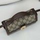 Replica Gucci 772314 Ophidia mini top handle bag GG Supreme Black