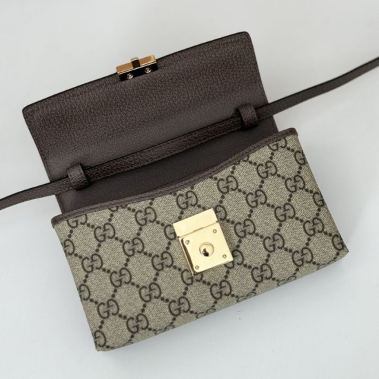 Replica Gucci 772314 Ophidia mini top handle bag GG Supreme Black