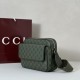 Replica Gucci GG Monogram small crossbody bag 795479 green GG fabric
