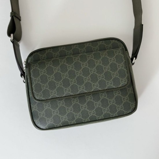 Replica Gucci GG Monogram small crossbody bag 795479 green GG fabric
