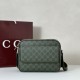 Replica Gucci GG Monogram small crossbody bag 795479 green GG fabric