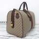 Replica Gucci Savoy large duffle bag GG Monogram coated Brown 834458
