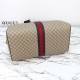 Replica Gucci Savoy large duffle bag GG Monogram coated Brown 834458