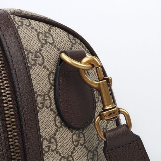 Replica Gucci Savoy large duffle bag GG Monogram coated Brown 834458