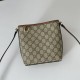 Replica Gucci 847090 GG Emblem nano bucket Bag brown fabric