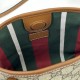 Replica Gucci 847090 GG Emblem nano bucket Bag brown fabric