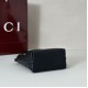 Replica Gucci 847090 GG Emblem nano bucket Bag black GG leather