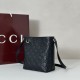 Replica Gucci 847090 GG Emblem nano bucket Bag black GG leather