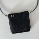 Replica Gucci 847090 GG Emblem nano bucket Bag black GG leather