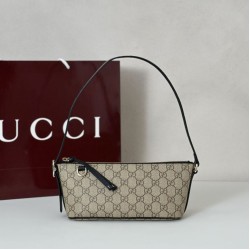 Replica Gucci GG Emblem small shoulder bag 847281 Black