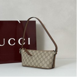 Replica Gucci GG Emblem small shoulder bag 847281 Brown