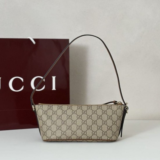 Replica Gucci GG Emblem small shoulder bag 847281 Brown Replica Gucci GG Emblem small shoulder bag 847281 Brown