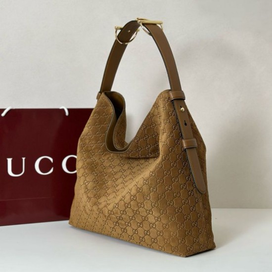Replica Gucci 850546 beatrix large tote bag suede Brown
