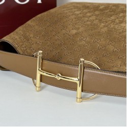 Replica Gucci 850546 beatrix large tote bag suede Brown