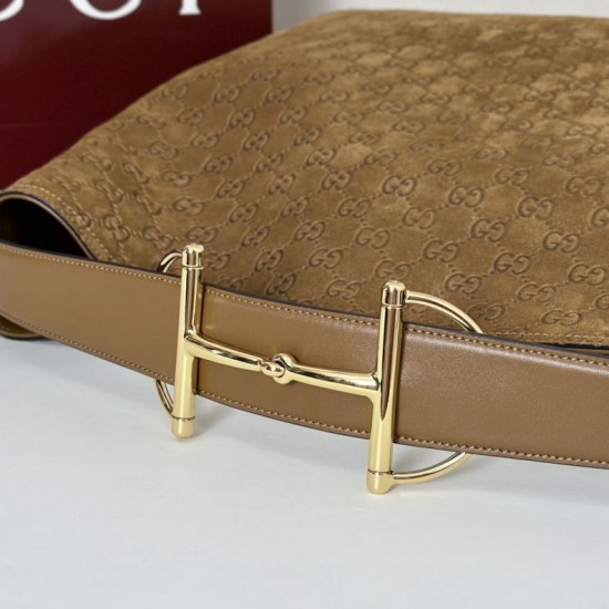 Replica Gucci 850546 beatrix large tote bag suede Brown