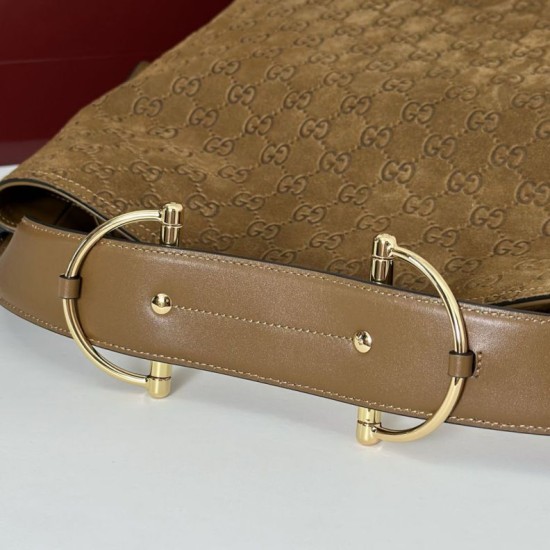 Replica Gucci 850546 beatrix large tote bag suede Brown