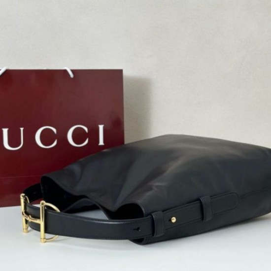 Replica Gucci 850546 beatrix large tote bag soft smooth leather Black