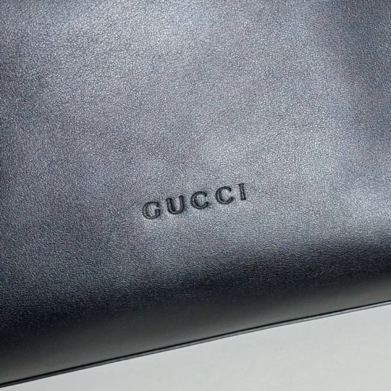 Replica Gucci 850546 beatrix large tote bag soft smooth leather Black
