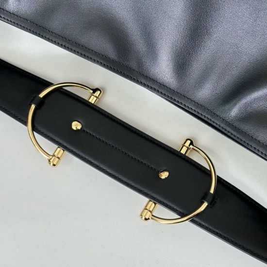 Replica Gucci 850546 beatrix large tote bag soft smooth leather Black