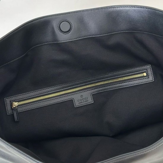 Replica Gucci 850546 beatrix large tote bag soft smooth leather Black