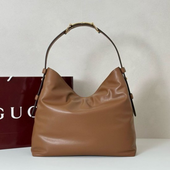 Replica Gucci 850546 beatrix large tote bag soft smooth leather Brown