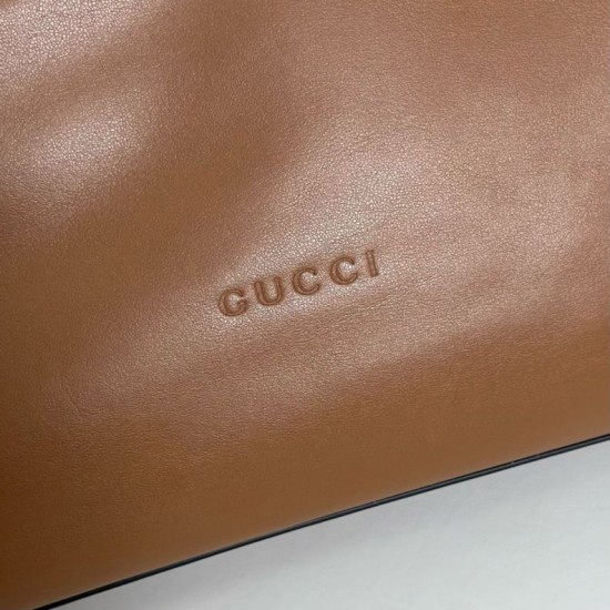 Replica Gucci 850546 beatrix large tote bag soft smooth leather Brown