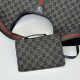 Replica Gucci 853971 Giglio large tote bag GG denim Black