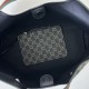 Replica Gucci 853971 Giglio large tote bag GG denim Black