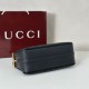 Replica Gucci Half Horsebit Mini/medium shoulder bag 860787 Grainy Leather Black