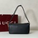 Replica Gucci Half Horsebit Mini/medium shoulder bag 860787 Grainy Leather Black