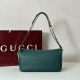 Replica Gucci Half Horsebit Mini/medium shoulder bag 860787 Grainy Leather Green
