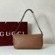 Replica Gucci Half Horsebit Mini/medium shoulder bag 860787 Grainy Leather Brown