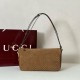 Replica Gucci Half Horsebit Mini/medium shoulder bag 860787 Suede Brown