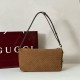 Replica Gucci Half Horsebit Mini/medium shoulder bag 860787 Suede Brown