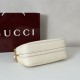 Replica Gucci Half Horsebit Mini/medium shoulder bag 860787 Grainy Leather White
