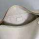 Replica Gucci Half Horsebit Mini/medium shoulder bag 860787 Grainy Leather White