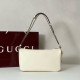 Replica Gucci Half Horsebit Mini/medium shoulder bag 860787 Grainy Leather White
