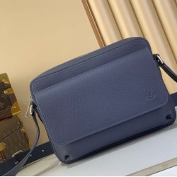 Replica Louis Vuitton Boarding Messenger LV Aerogram Men Bag M15260 Blue