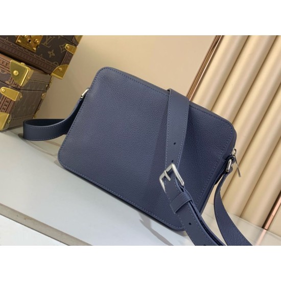 Replica Louis Vuitton Boarding Messenger LV Aerogram Men Bag M15260 Blue