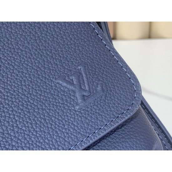 Replica Louis Vuitton Boarding Messenger LV Aerogram Men Bag M15260 Blue