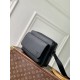 Replica Louis Vuitton Boarding Messenger LV Aerogram Men Bag M15265 Black
