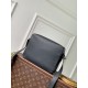 Replica Louis Vuitton Boarding Messenger LV Aerogram Men Bag M15265 Black