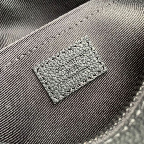 Replica Louis Vuitton Boarding Messenger LV Aerogram Men Bag M15265 Black